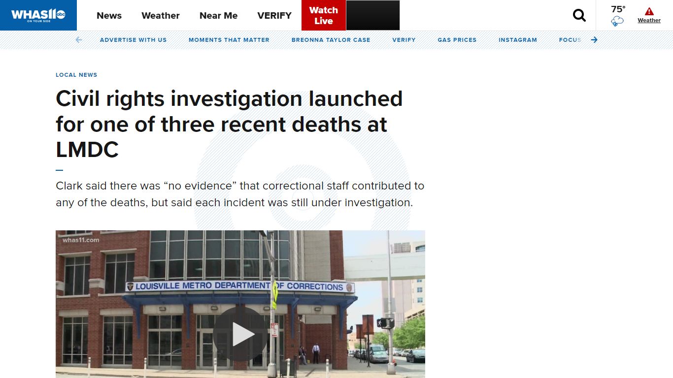 Deaths at Louisville jail still under investigation ...